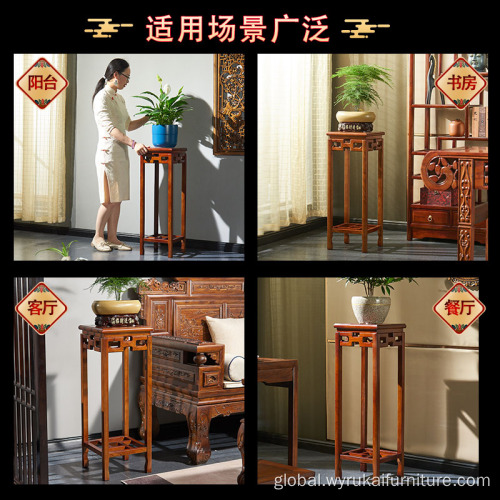 Balcony Garden Solid Wood Flower Chinese solid wood flower rack Supplier